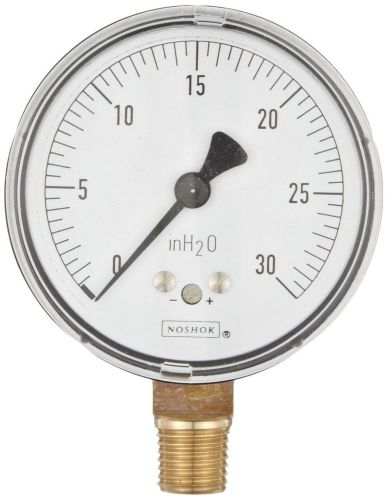 NOSHOK 200 Series Steel Dry Dial Indicating Low Pressure Diaphragm Gauge with...