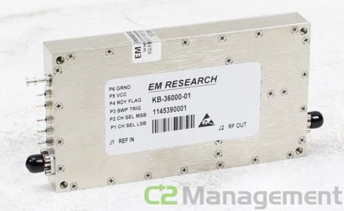 Em research rf filter kb-36000-01 1145390001 for sale