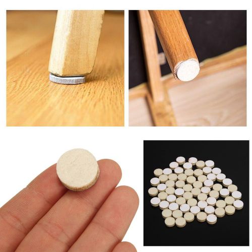 64pcs 5mmbeige felt pads wood laminate floor furniture table mat protectors for sale