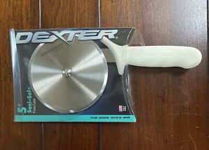 Dexter Russell 18013 Sani-Safe 5&#034; Stainless Steel Pizza Cutter with White Handle