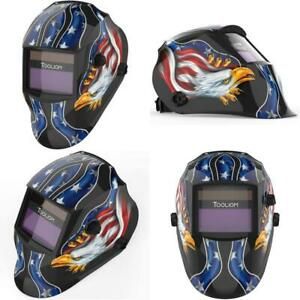 Tooliom Auto Darkening Welding Helmet True Color Solar Powered Welding Mask With