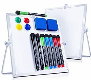 Dry Erase White Board - 2 Pack 10&#034;X10&#034; Portable Magnetic Whiteboard with