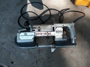 Vintage Rockwell Porta-Band Portable Band Saw Model 724 WORKS w/ 3 XTRA Blades