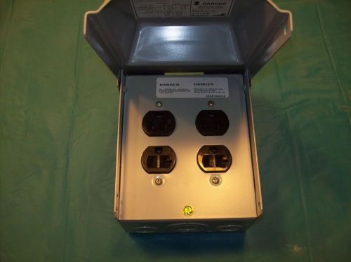 Midwest U011 Rainproof Power Outlet; 120 Volt Input, 20 Amp, Part # 77141