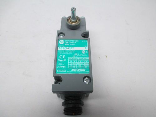 Allen bradley 802g-gp1 gravity return limit switch ser h 600v-ac d290679 for sale