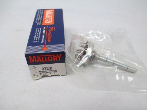 New mallory 3223j 2ckt 3 pos rotary switch d282108 for sale