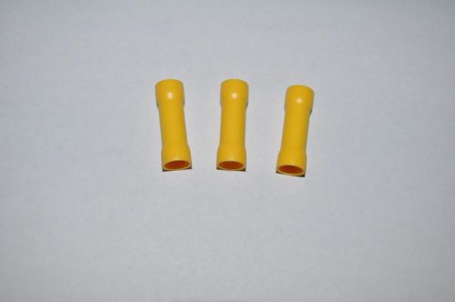 500PC BUTT SPLICE CRIMP CONNECTORS YELLOW 12-10 AWG