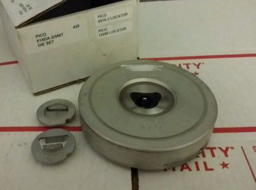 Pico Crimping Die Set 420 514DA-2/0NIT .380 &amp; Pico 5510-3 &amp; 10280 Locators