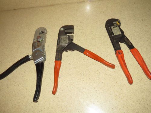 ^^ LOT OF THREE BUCHANAN /THOMAS &amp; BETTS  CRIMPERS  -  (SSSS)