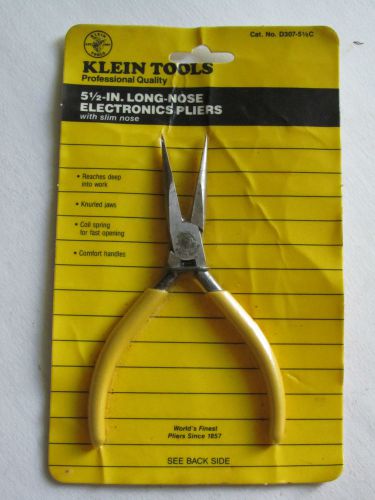 Klein tools d307-5 1/2c long-nose electronicspliers with slim nose for sale