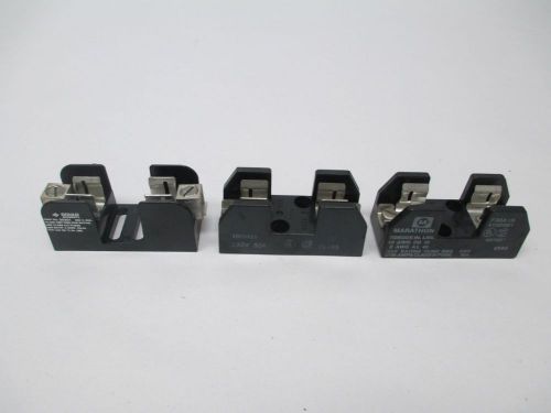 LOT 3 NEW GOULD ASSORTED 20301 F30A1S 1B0001 250V-AC 30A AMP FUSE HOLDER D312974