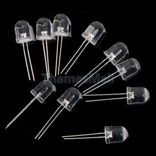 10 pcs 10mm ultra bright uv led light lamp bulb new for sale