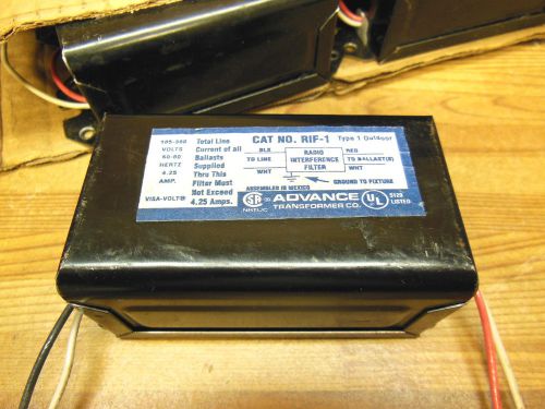 Advance Transformer Co. Line filter  cat# RIF-1 105-380V 4.25A max