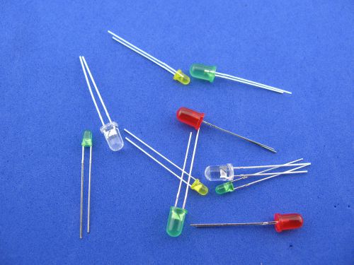 3mm 5mm 10mm LED  Diode Assortment Kit 21Value 205pcs light emitter diodes