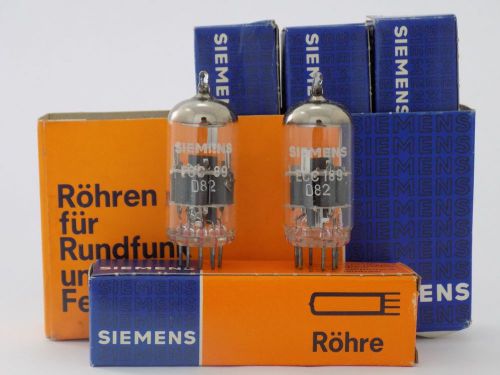 1x Siemens ECC189 D82 - High Slope VHF Double Triode Cascode RF Amplifier = 6ES8