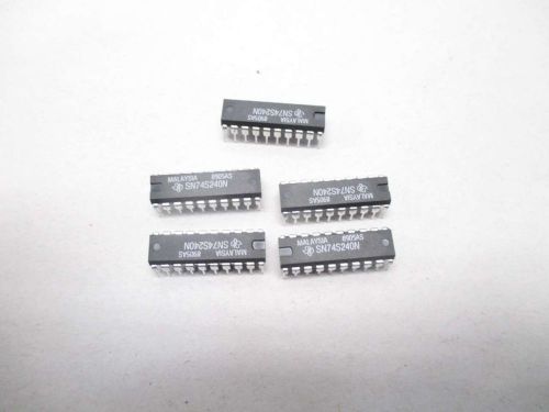 LOT 5 NEW TEXAS INSTRUMENTS SN74S240N 20-PIN LOGIC GATES CHIP D477398