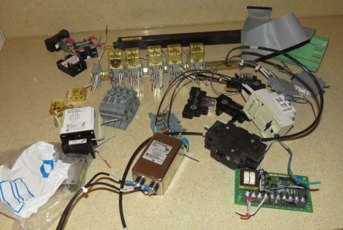 HUGE LOT OF INDUSTRIAL AUTOMATION ACCESSORIES -RELAYS- BOARDS- ACCESSORIES- s