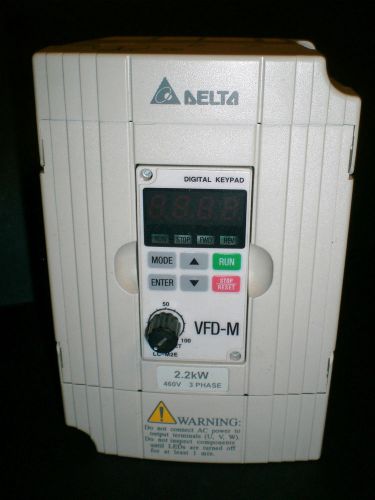 Delta ac motor drive inverter vfd022m43b vfd-m 3hp 3 phase 460 v for sale