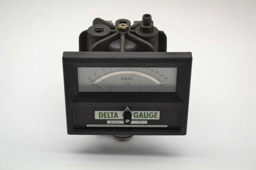 DELTA 130 DIFFERENTIAL 0-15PSI 1/4 IN NPT PRESSURE DIAPHRAGM GAUGE B401946