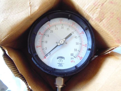 Winters Process Gauge Code PPC5043R1 - 4 1/2&#034; DIAL; 1/4&#034; NPT; Range 0-60 PSI/KPA