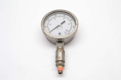 Usg  dual stainless 0-100psi 0-700 kpa 4 in 1/4 in npt pressure gauge b439604 for sale