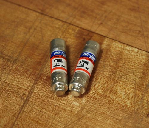 Ferraz Shawmut ATDR6, Fuse, 6a600vac, Lot of 2 - NEW