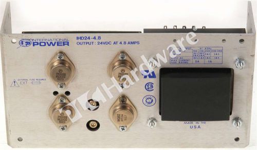 International Power IHN24-4.8 Linear Power Supply 24V DC 4.8A 115W