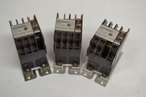 LOT 3 CUTLER HAMMER D40RB TYPE RSERIES A1 POWEREED RELAY 120V D203334