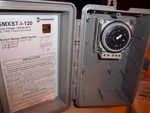 Intermatic GMXST-I-120 60-Hertz 24 hr Electromechanical Time Control 21 amp SPDT