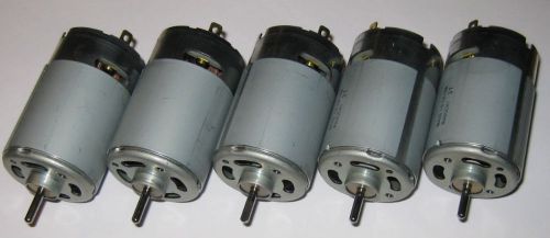 5 X Mabuchi RS-555 PH Motors - 12V - 4500 RPM - High Torque Motors - 5 Poles