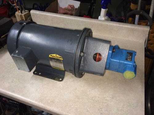 Baldor 5 HP 3-phase motor with hydraulic pump