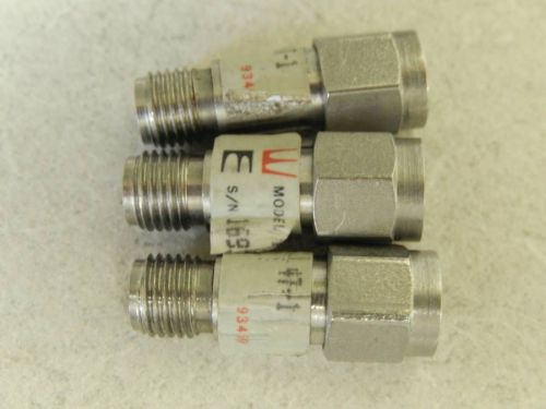 LOT OF 3 WEINSCHEL 4T-1 SMA ATTENUATORS