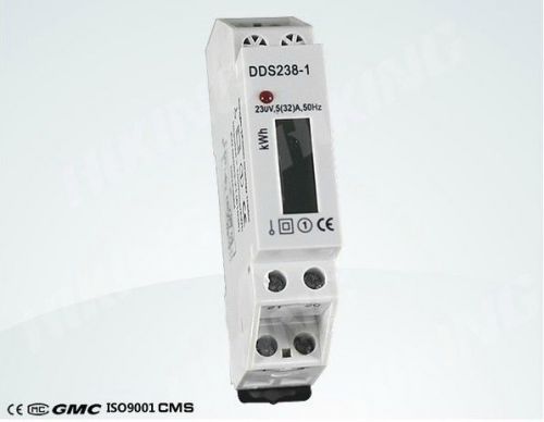 New,Single-phase AC rail type electronic energy meter, LCD display,Power meter