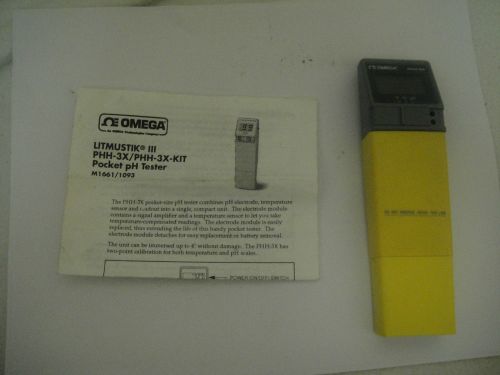 Omega Litmustik III POCKET pH TESTER - PHH-3X - USED