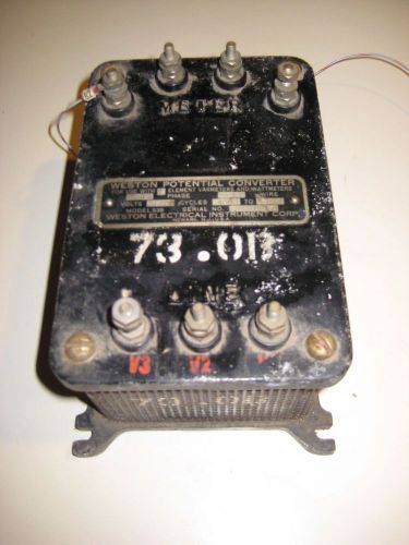 US Navy Vintage Weston #538  Potential Converter Serial Number 881