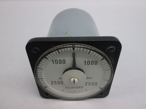 GENERAL ELECTRIC 50-100322FLLJ1AAV TYPE AB18 VARMETER METER 120V-AC 5A D282015