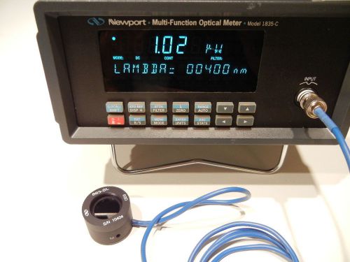 Newport 1835-C Optical Power Meter With Matching 818-SL Detector &amp; Cal. Module