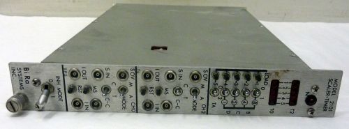 BI RA SYSTEMS MODEL 2101 SCALER-TIMER NIM BIN CRATE PLUG-IN PANEL UNIT