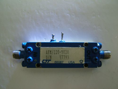 RF AMPLIFIER CTT LOW NOISE 4GHz-12GHz AFM/120-5028 GAIN 28dB PO 20dBm SMA