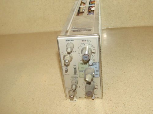 TEKTRONIX 7a26 DUAL TRACE AMPLIFIER  PLUG IN