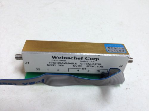 Weinschel model 5968 programmable Attenuator DC-3 GHz, 128dB, 1dB step, 12V DC