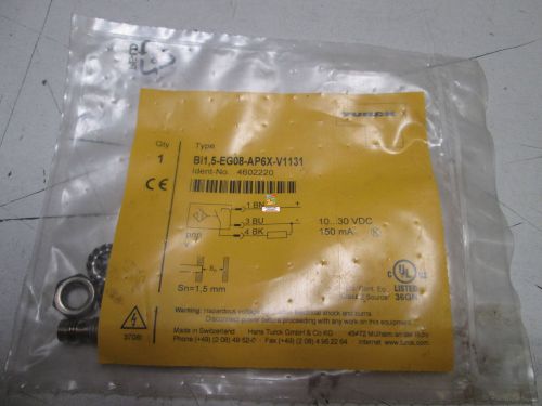 TURCK HARSH DUTY SENSOR Bi1,5-EG08-AP6X-V1131 *NEW IN FACTORY BAG*