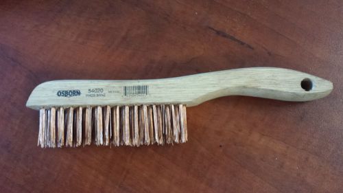 Shoe Handle Wire Scratch Brush OSBORN #54020 PHOS BRNZ