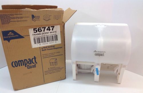 Georgia Pacific 4-roll Vertical Bath Tissue Dispenser 1 Dispenser 56747