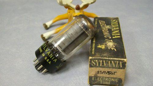 25AV5GT Sylvania Vintage Vacuum Tube in Original Box