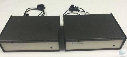 Lot of 2 motorola tdn8224b rim interface boxes w/ 0180304e53 mcs2000 modem cable for sale