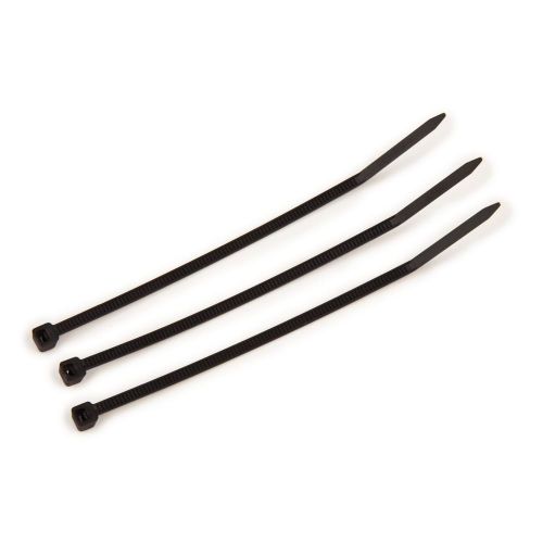 Pack of 100 4&#034; Inch Zip Cable Tie Wire Management Nylon Black