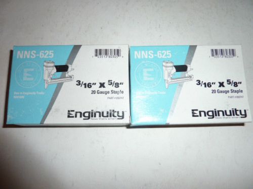 Enginuity paslode 3/16&#034; crown x 5/8&#034; 20 guage galvanized staples box of 10000 for sale