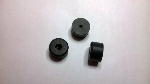 P257  Lot of   370 pcs  Flat Black Rubber Foot  3/4&#034; Diameter x 7/16&#034; High