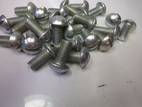 3/8-16 X 3/4 ROUND HEAD SLOTTED MACHINE SCREW ZINC (QTY 25) #J55021